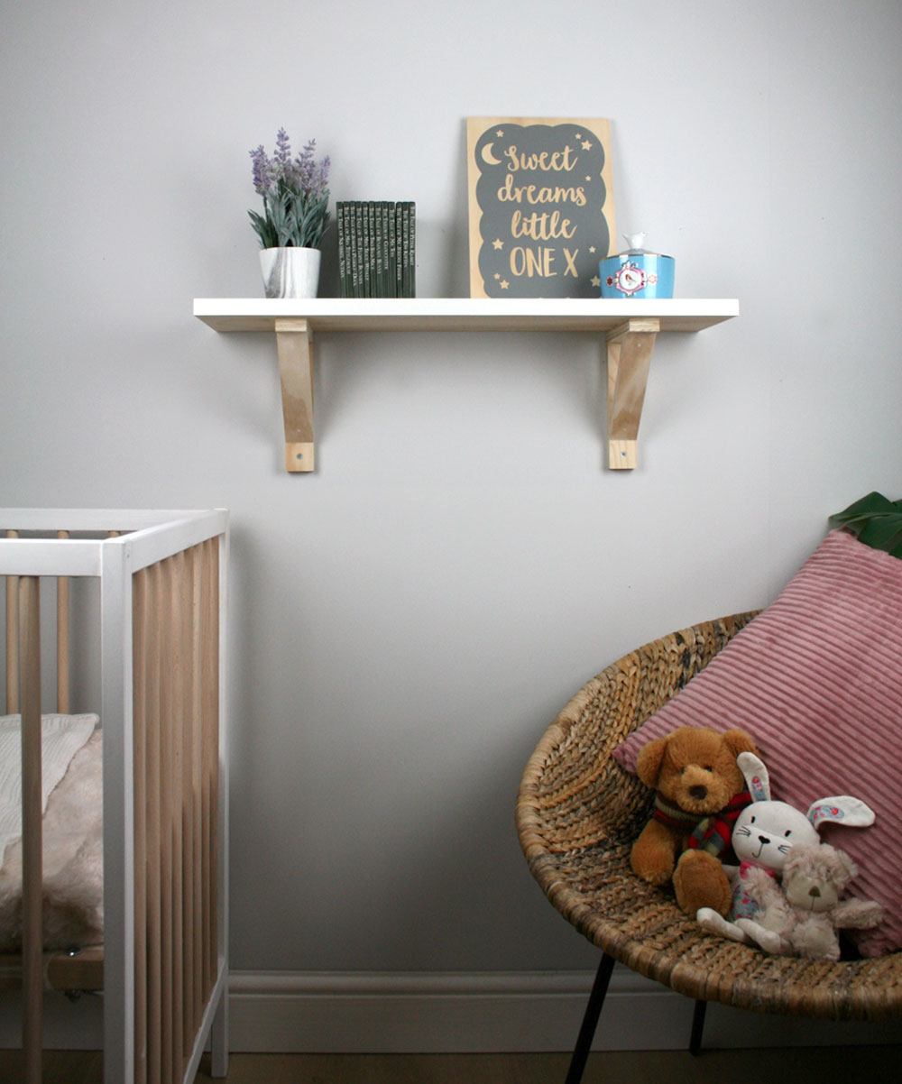 Bracket Nursery Shelves