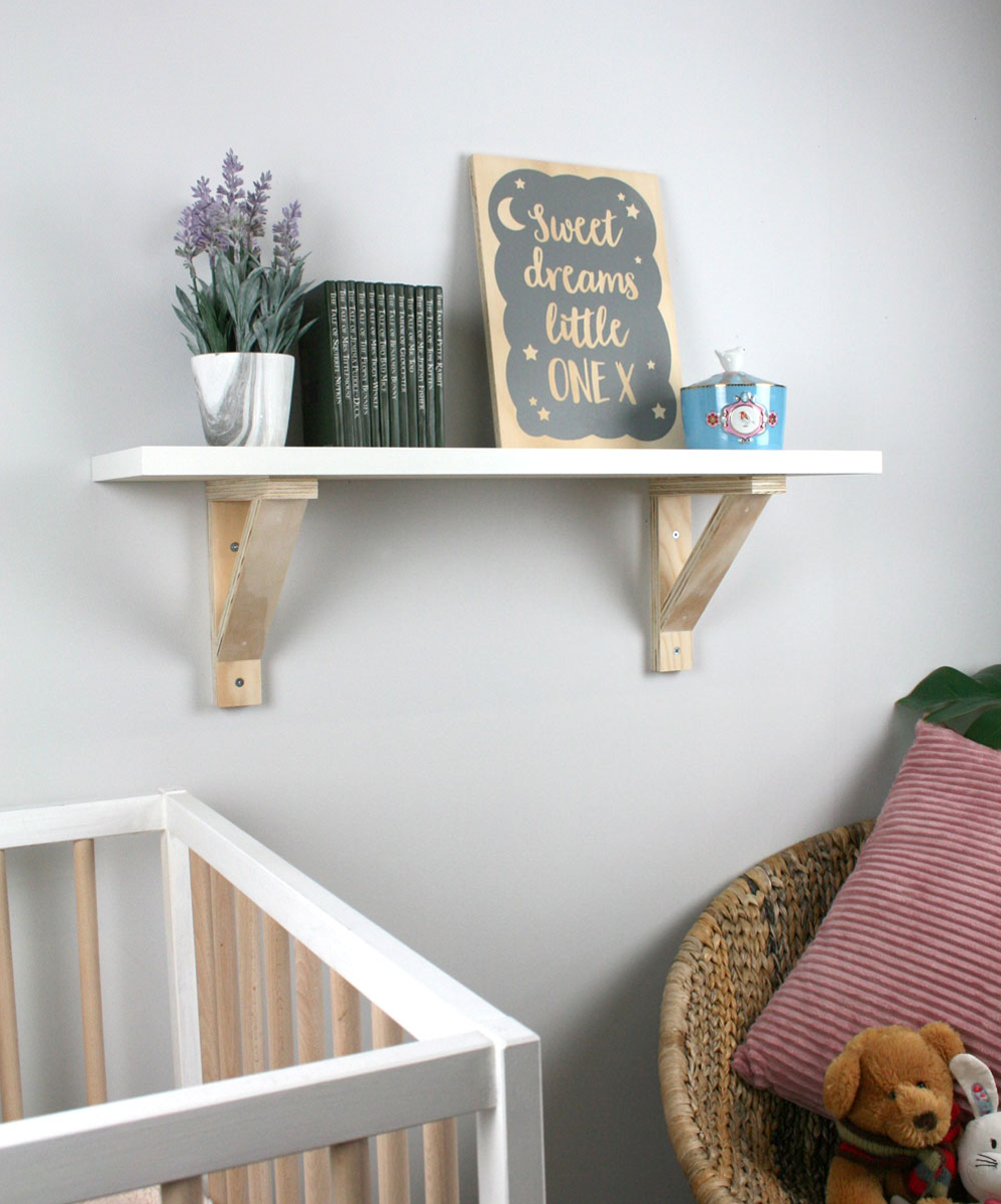 Bracket Nursery Shelves