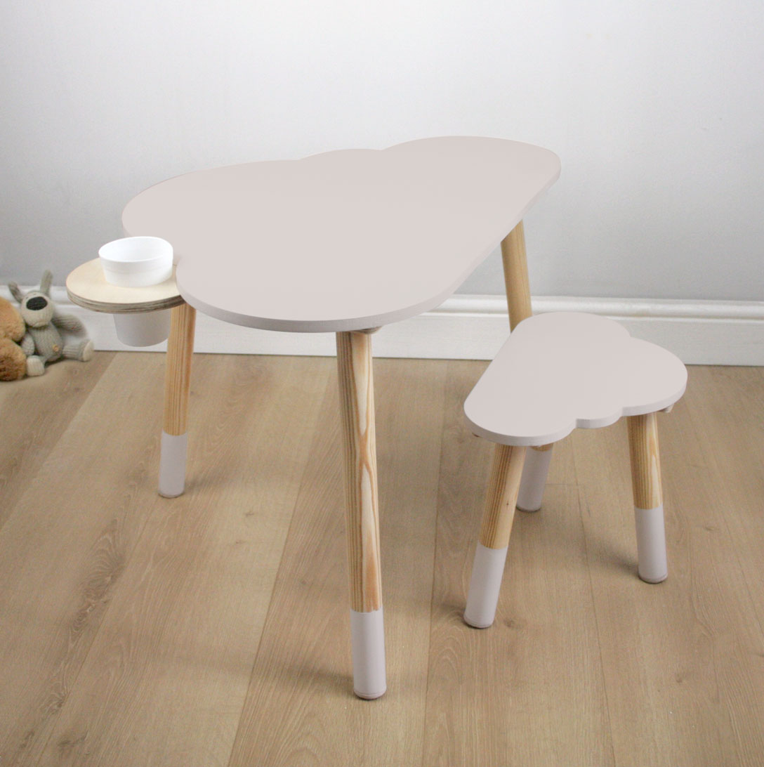 Cloud Desk & Stool Set