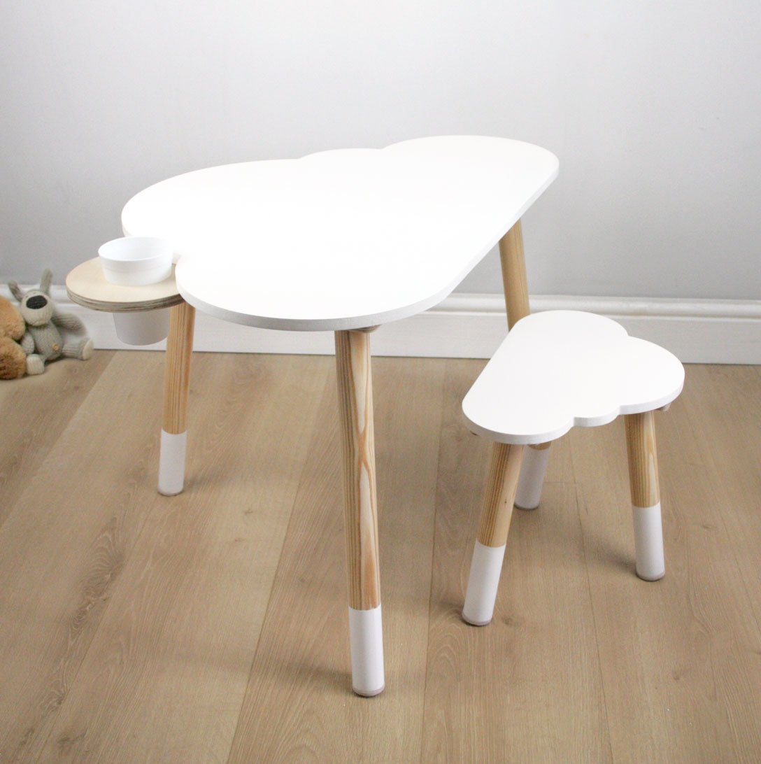 Cloud Desk & Stool Set