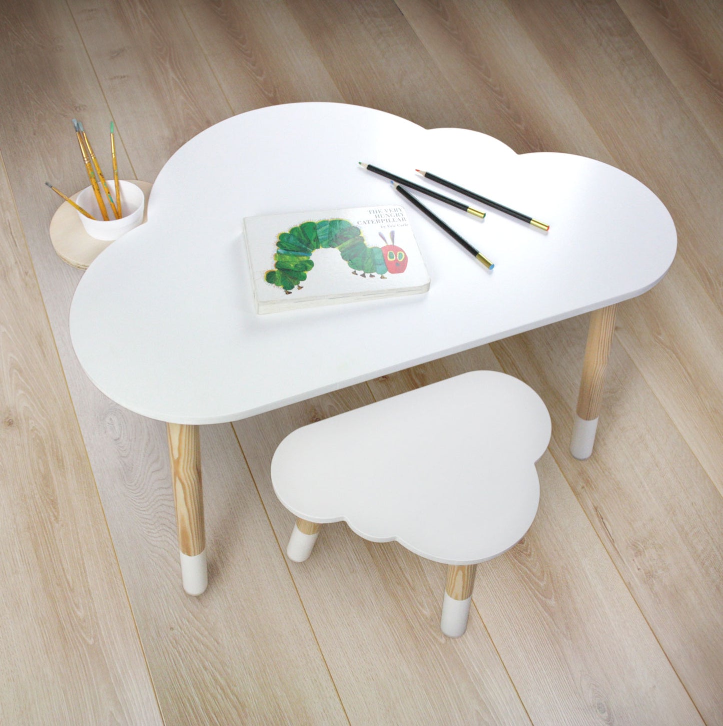 Cloud Desk & Stool Set